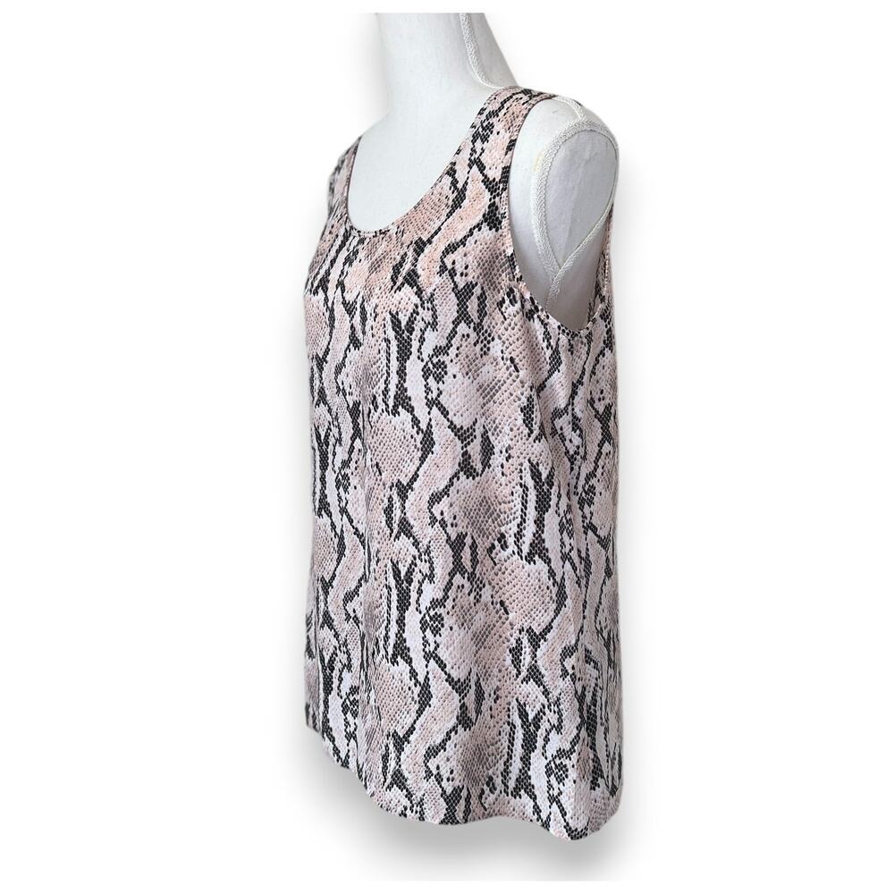 Express, Snake Print Open Back Tank Top - Size M - image 3